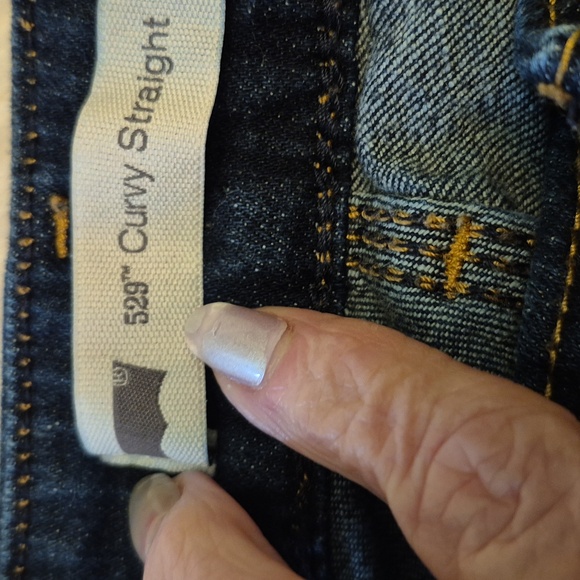 Levis 529 Curvy Straight Dark Blue.(#1331C)sz 29"×30" 9 " Rise. - Picture 3 of 15